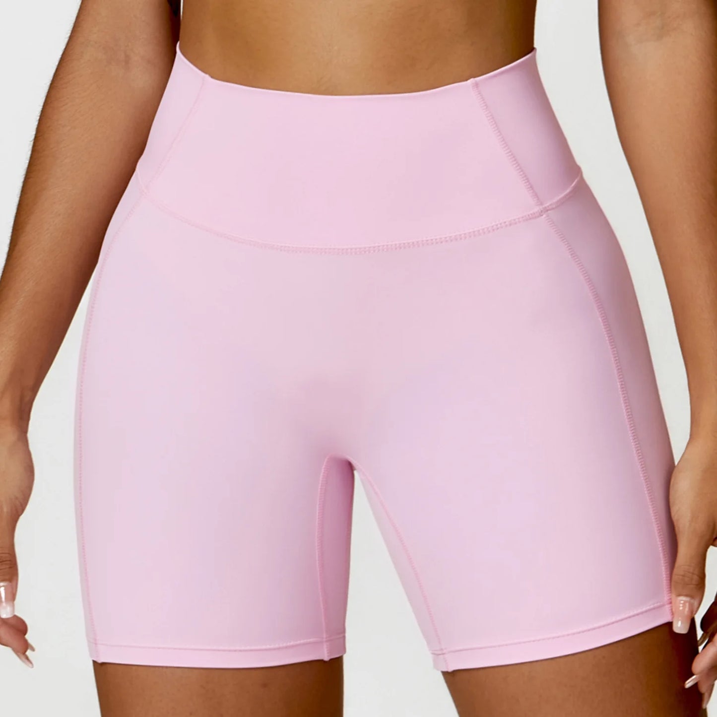Buttery-Soft High-Waist Gym Shorts - Sculpt. Smooth. Stay-Put.