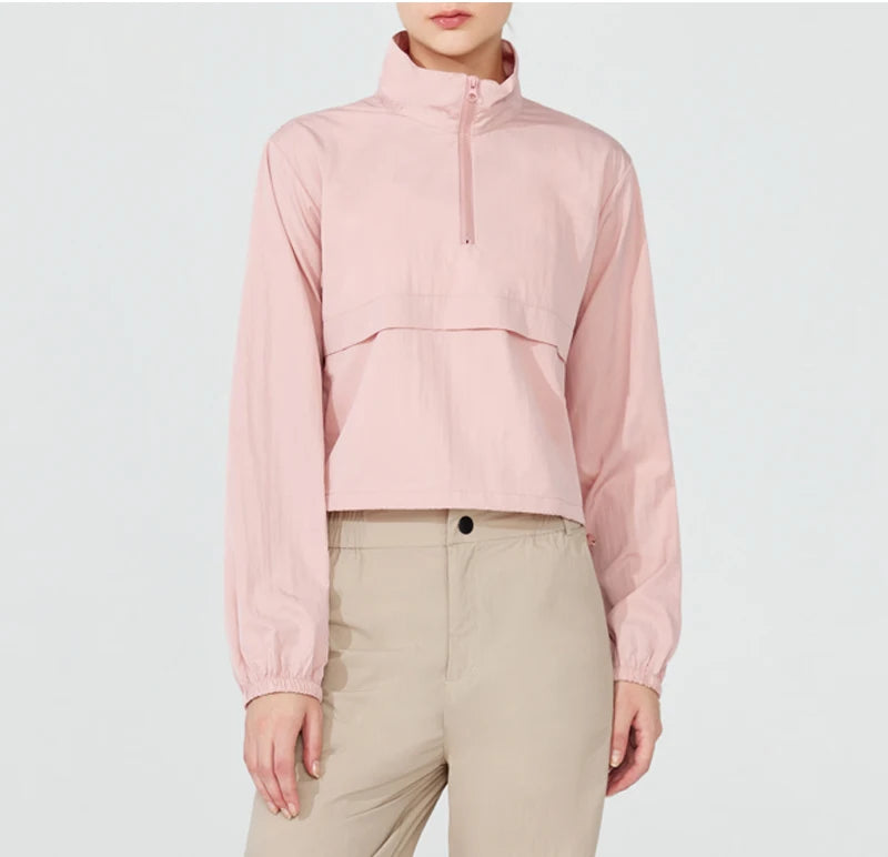 Lightweight Half-Zip Windbreaker - Run Light. Beat the Breeze.
