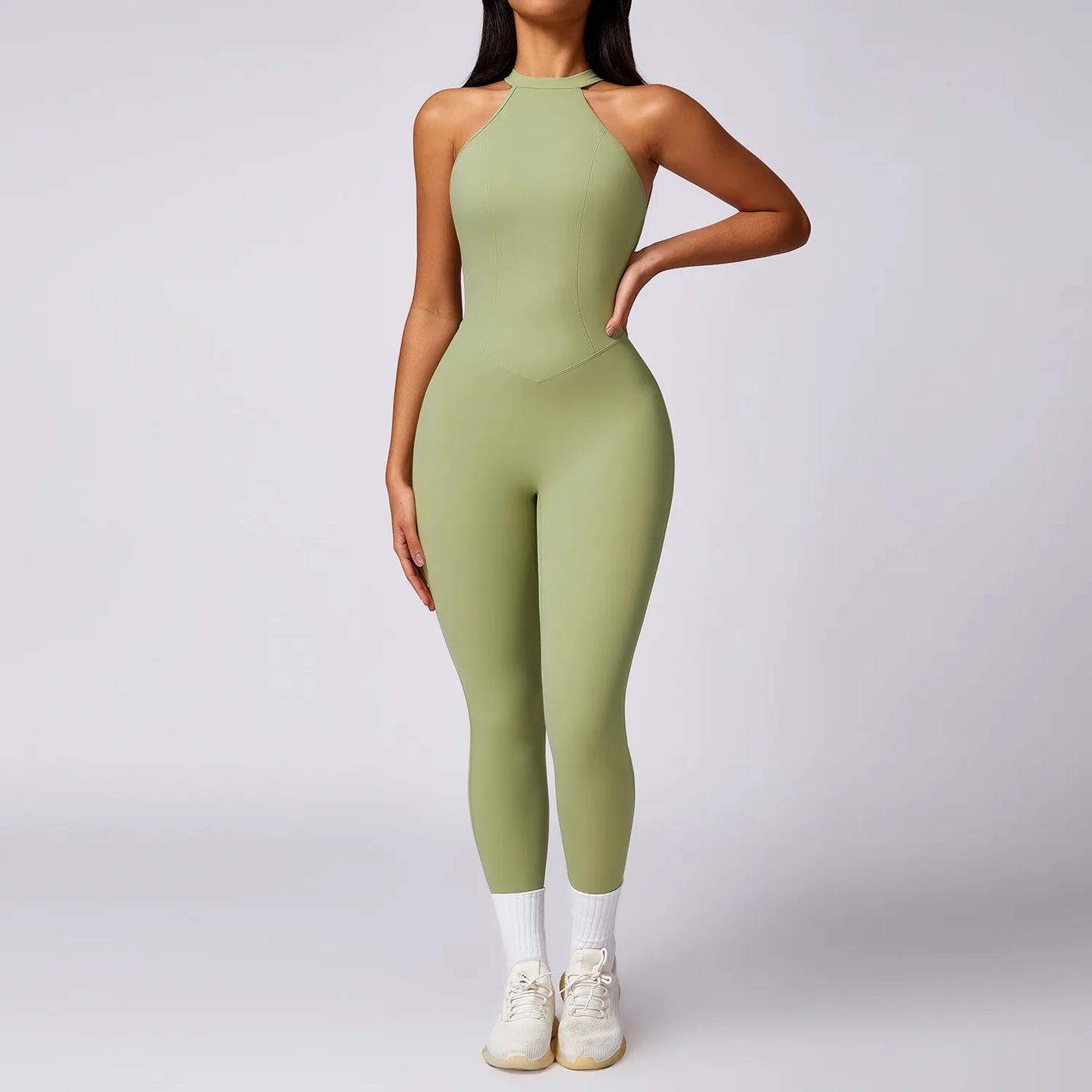 High-Neck Sculpt Jumpsuit - Minimal Effort. Maximum Polish.