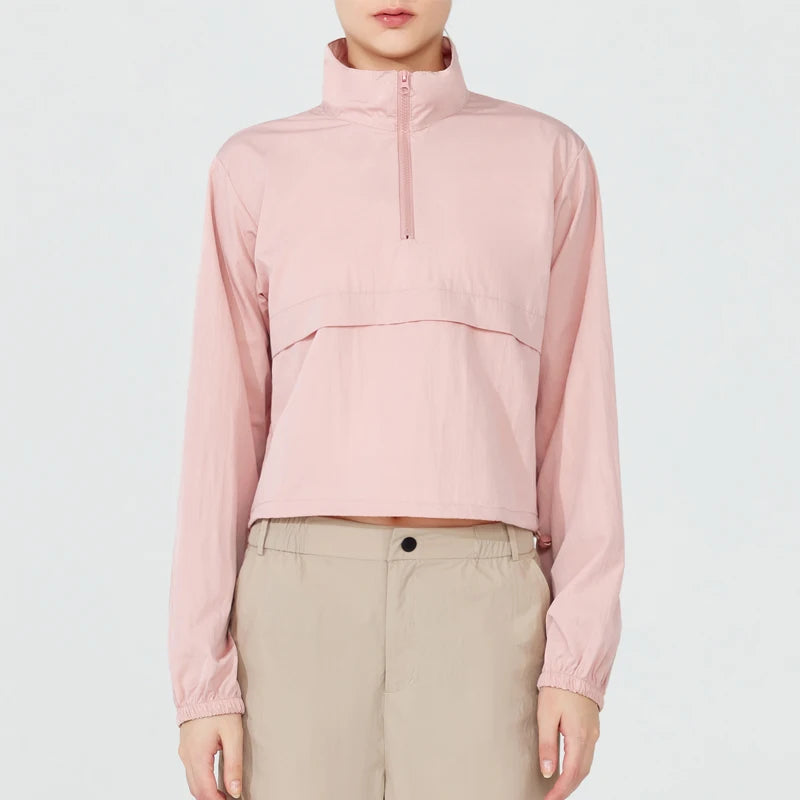 Lightweight Half-Zip Windbreaker - Run Light. Beat the Breeze.