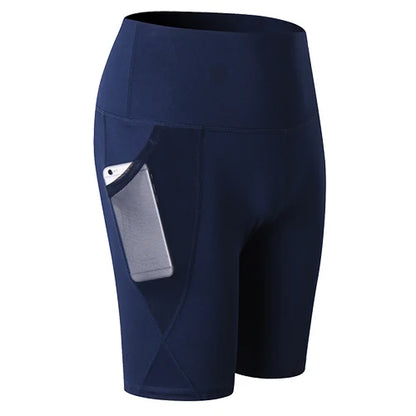 High-Waist Pocket Biker Shorts - Hands Free. All Focus.