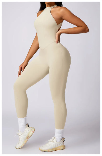 High-Neck Sculpt Jumpsuit - Minimal Effort. Maximum Polish.