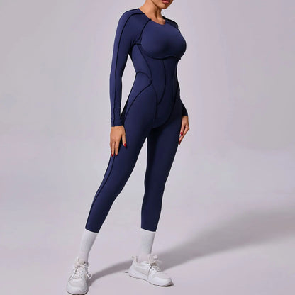 Long-Sleeve Sculpt Jumpsuit - Zip In? Zone In.