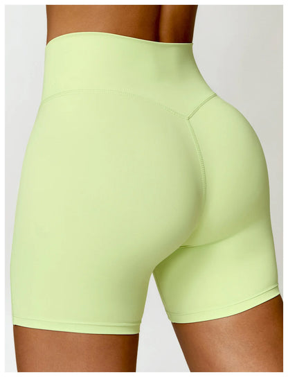 Buttery-Soft High-Waist Gym Shorts - Sculpt. Smooth. Stay-Put.