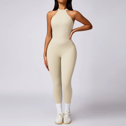 High-Neck Sculpt Jumpsuit - Minimal Effort. Maximum Polish.