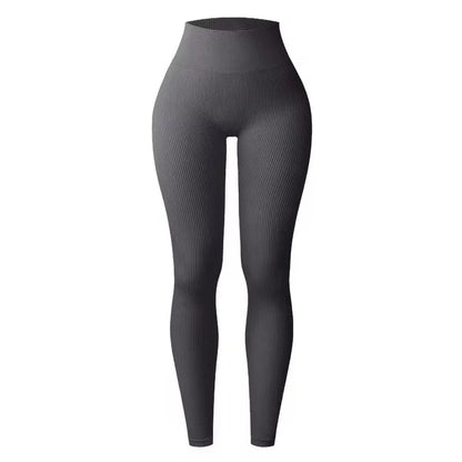 Seamless Ribbed High-Waist Leggings - Sculpt. Smooth. Squat-Proof.