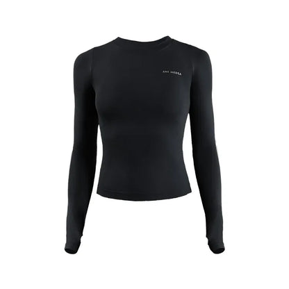 Seamless Long-Sleeve Gym Tee - Sleek. Sculpted. Stay-Put.