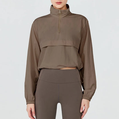 Lightweight Half-Zip Windbreaker - Run Light. Beat the Breeze.