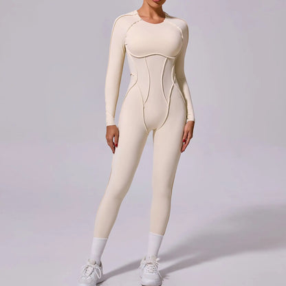 Long-Sleeve Sculpt Jumpsuit - Zip In? Zone In.