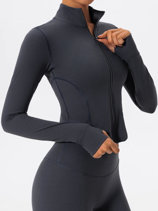 Sleek Zip-Through Training Jacket - Warm Up. Lock In.