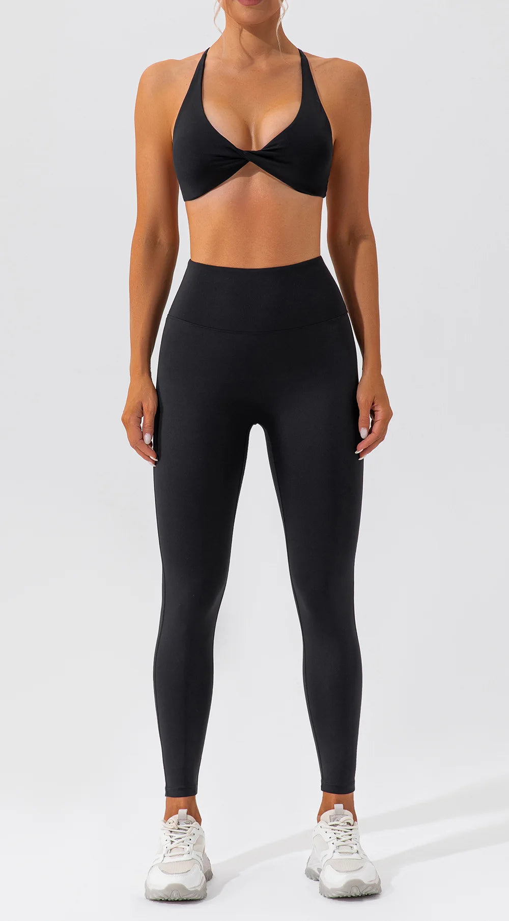Twist-Front Strappy Sports Bra - Lift. Shape. Stay-Cool.