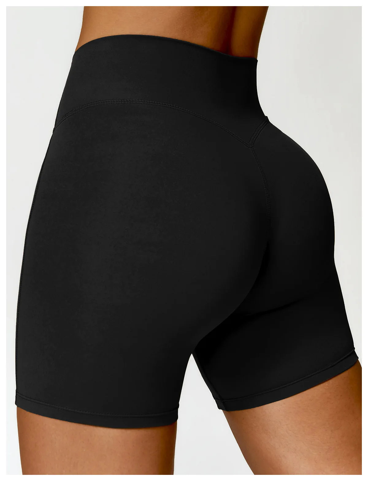 Buttery-Soft High-Waist Gym Shorts - Sculpt. Smooth. Stay-Put.