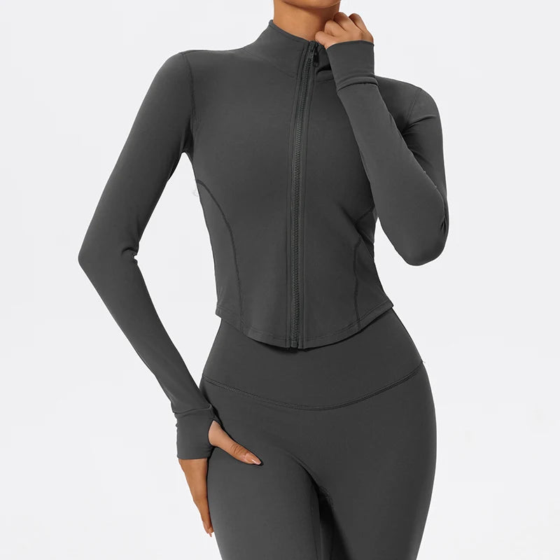Sleek Zip-Through Training Jacket - Warm Up. Lock In.