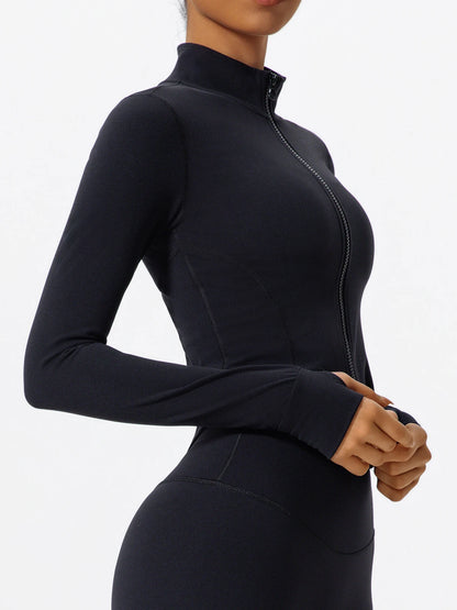 Sleek Zip-Through Training Jacket - Warm Up. Lock In.
