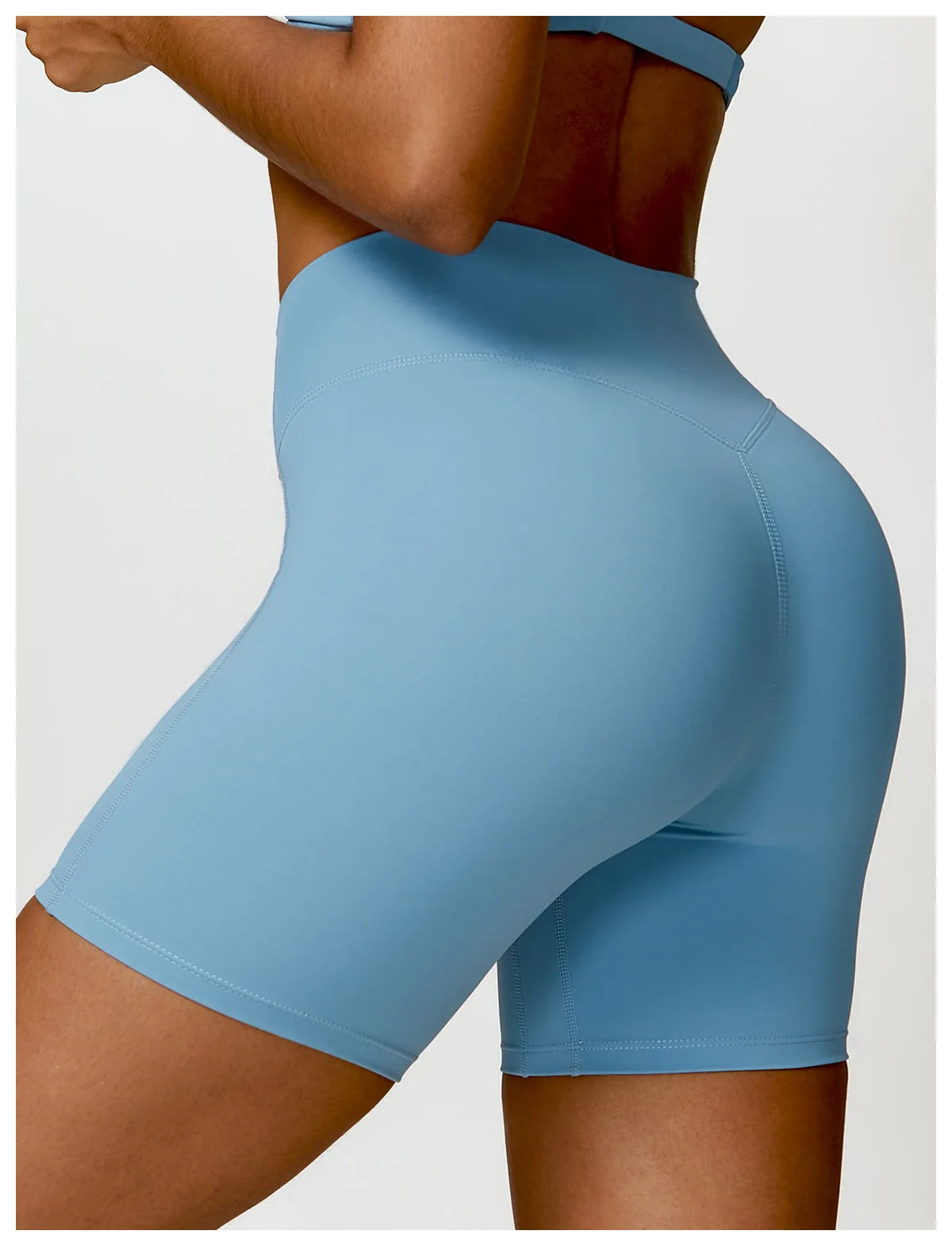 Buttery-Soft High-Waist Gym Shorts - Sculpt. Smooth. Stay-Put.