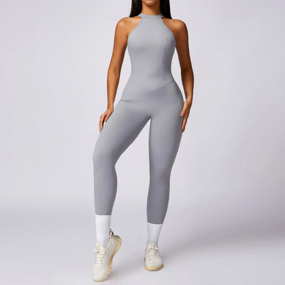 High-Neck Sculpt Jumpsuit - Minimal Effort. Maximum Polish.