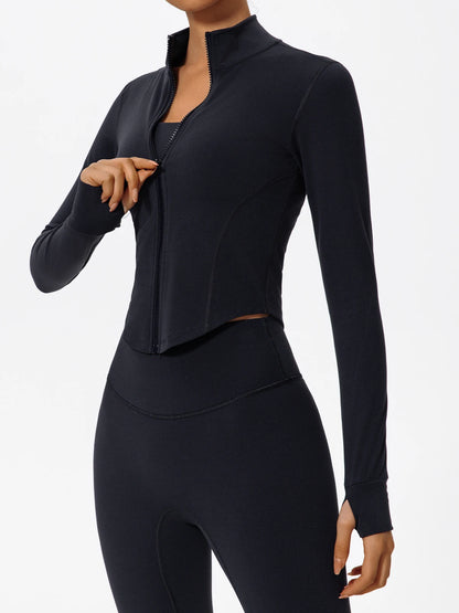 Sleek Zip-Through Training Jacket - Warm Up. Lock In.