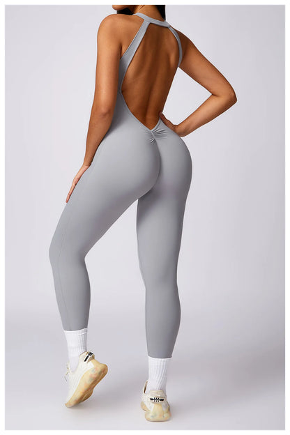 High-Neck Sculpt Jumpsuit - Minimal Effort. Maximum Polish.