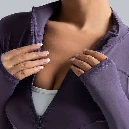 Contour Zip Pilates Jacket - Layer. Stretch. Flow.
