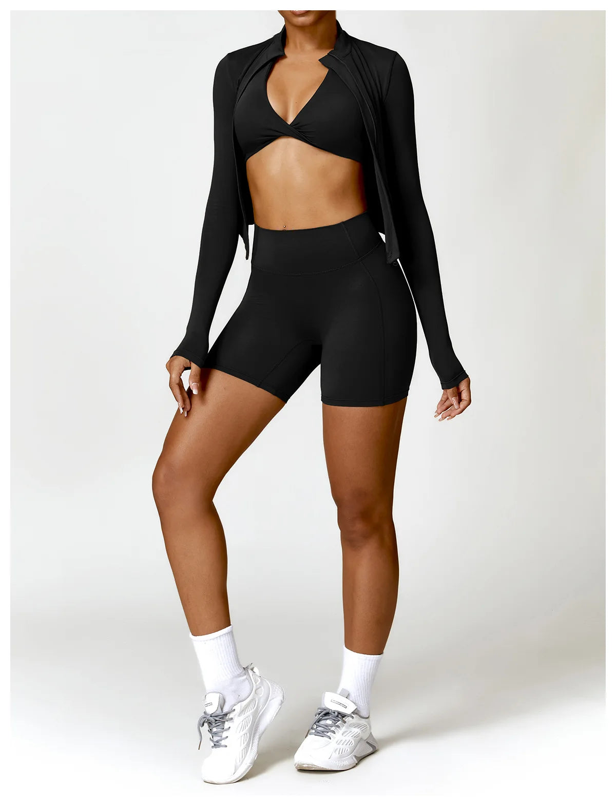 Buttery-Soft High-Waist Gym Shorts - Sculpt. Smooth. Stay-Put.