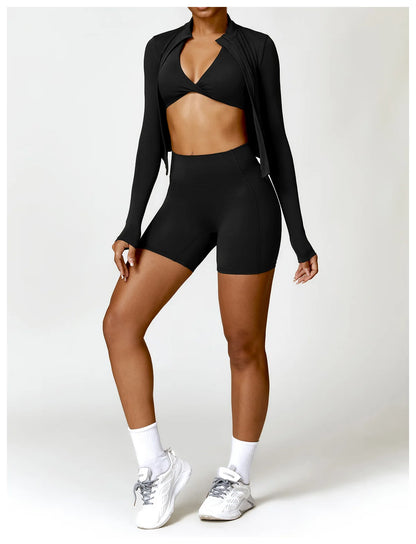 Buttery-Soft High-Waist Gym Shorts - Sculpt. Smooth. Stay-Put.