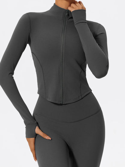 Sleek Zip-Through Training Jacket - Warm Up. Lock In.