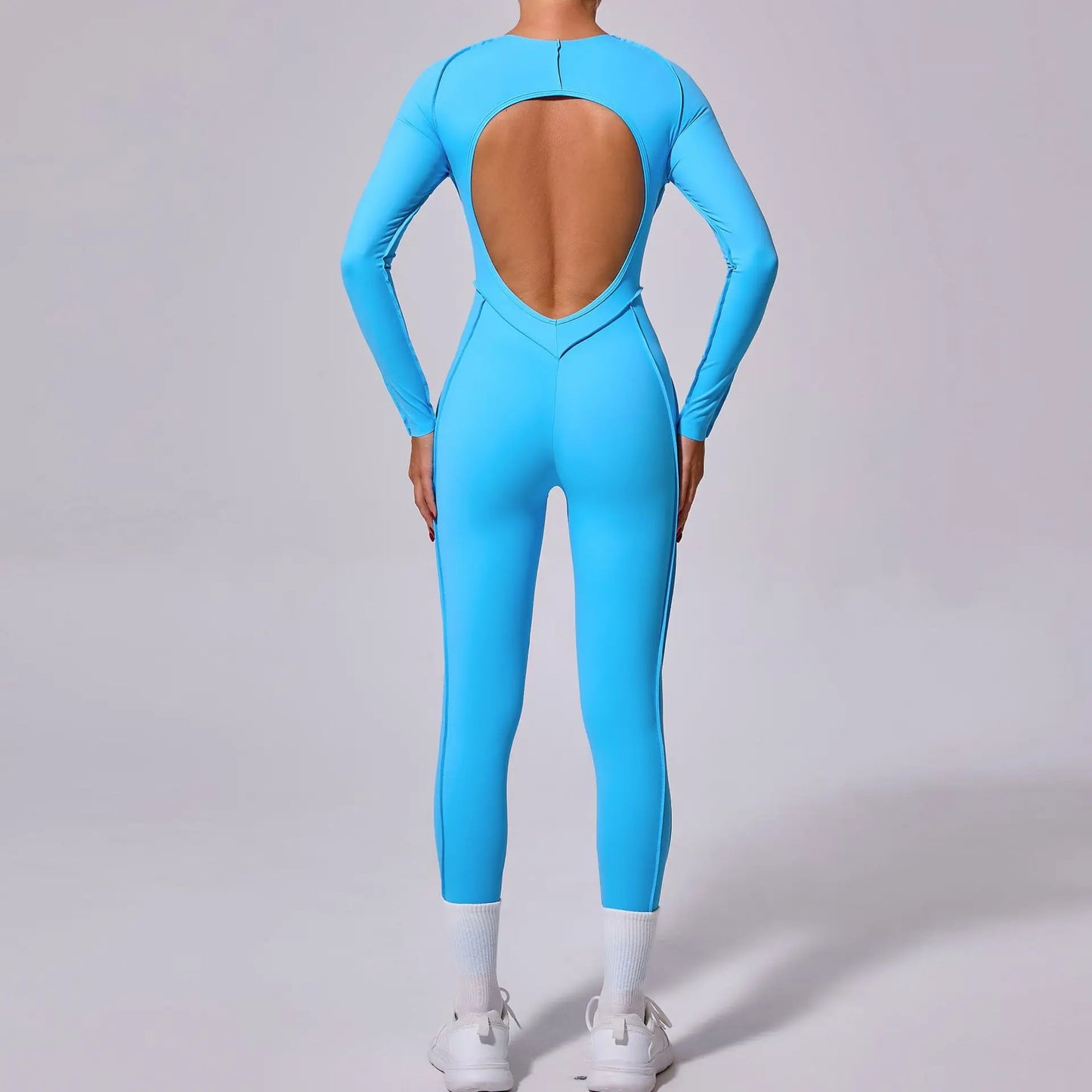 Long-Sleeve Sculpt Jumpsuit - Zip In? Zone In.