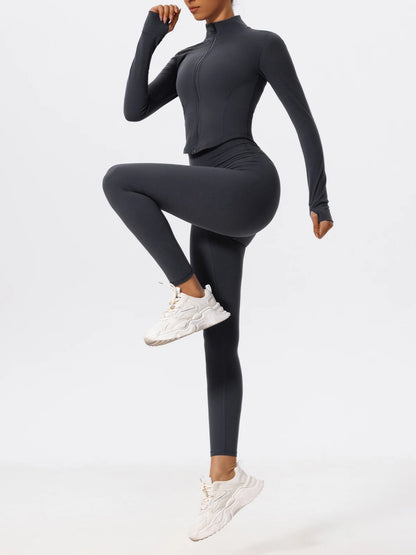 Sleek Zip-Through Training Jacket - Warm Up. Lock In.