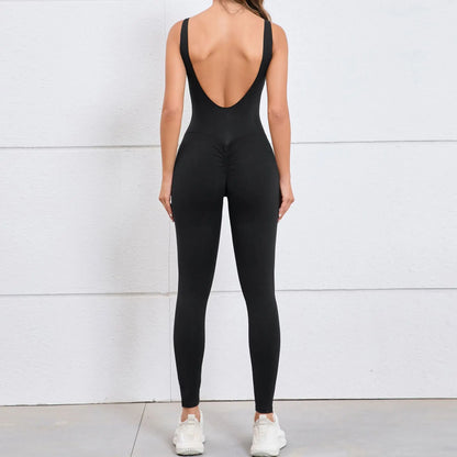 Scoop-Neck Sculpt Jumpsuit - One Piece. All Power.
