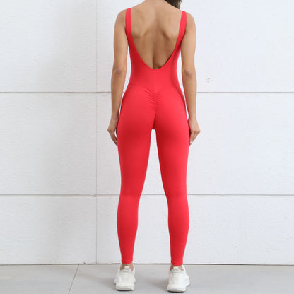 Scoop-Neck Sculpt Jumpsuit - One Piece. All Power.