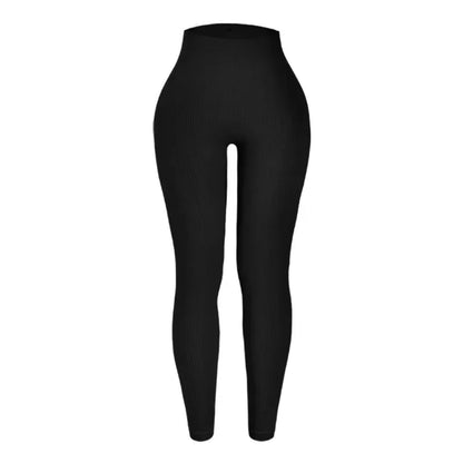 Seamless Ribbed High-Waist Leggings - Sculpt. Smooth. Squat-Proof.