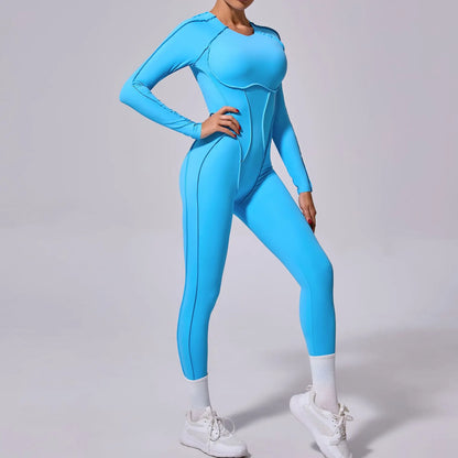Long-Sleeve Sculpt Jumpsuit - Zip In? Zone In.