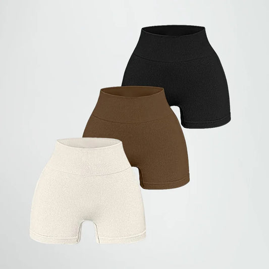 High-Waist Gym Shorts - Cool. Sculpted. Squat-Proof.