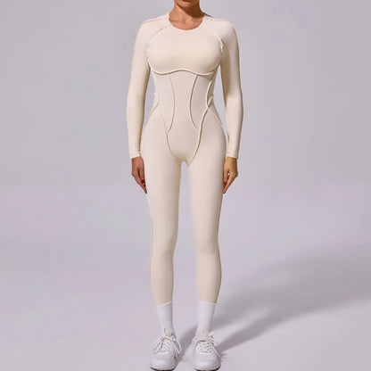 Long-Sleeve Sculpt Jumpsuit - Zip In? Zone In.