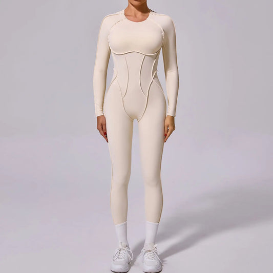 Long-Sleeve Sculpt Jumpsuit - Zip In? Zone In.