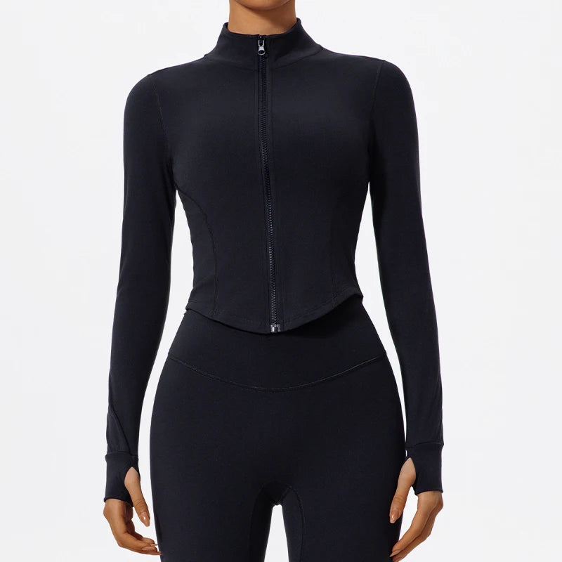 Sleek Zip-Through Training Jacket - Warm Up. Lock In.