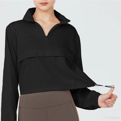 Lightweight Half-Zip Windbreaker - Run Light. Beat the Breeze.