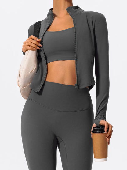 Sleek Zip-Through Training Jacket - Warm Up. Lock In.