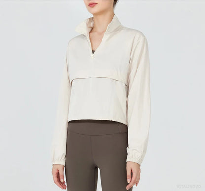 Lightweight Half-Zip Windbreaker - Run Light. Beat the Breeze.