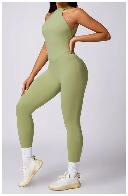 High-Neck Sculpt Jumpsuit - Minimal Effort. Maximum Polish.