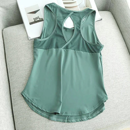 Breathable Mesh Racerback Tank - Airflow You Can Feel