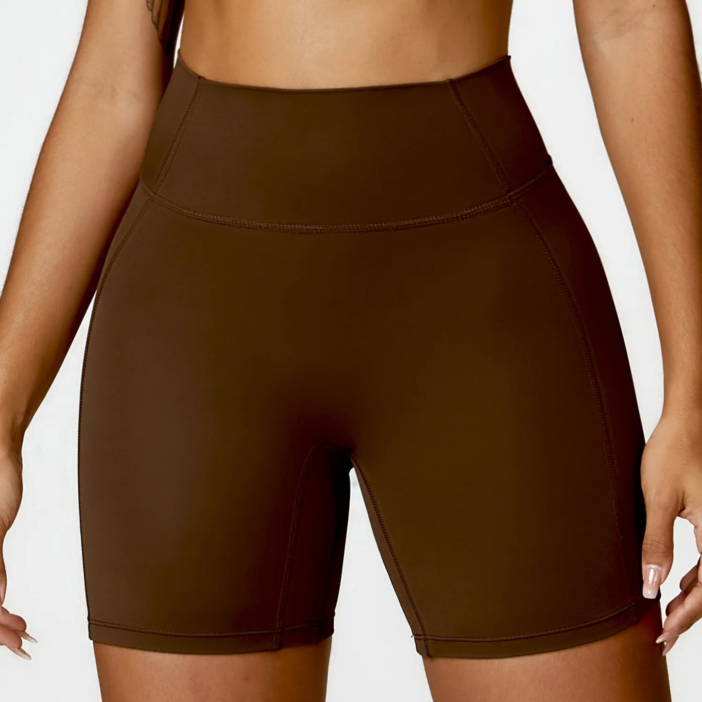 Buttery-Soft High-Waist Gym Shorts - Sculpt. Smooth. Stay-Put.