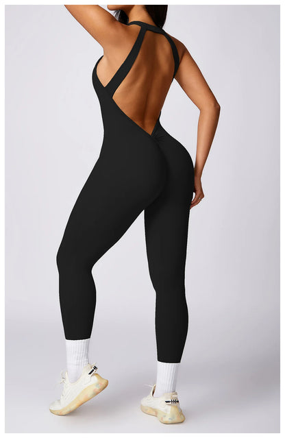 High-Neck Sculpt Jumpsuit - Minimal Effort. Maximum Polish.