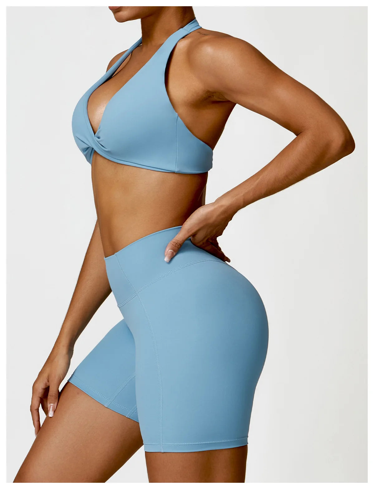 Buttery-Soft High-Waist Gym Shorts - Sculpt. Smooth. Stay-Put.