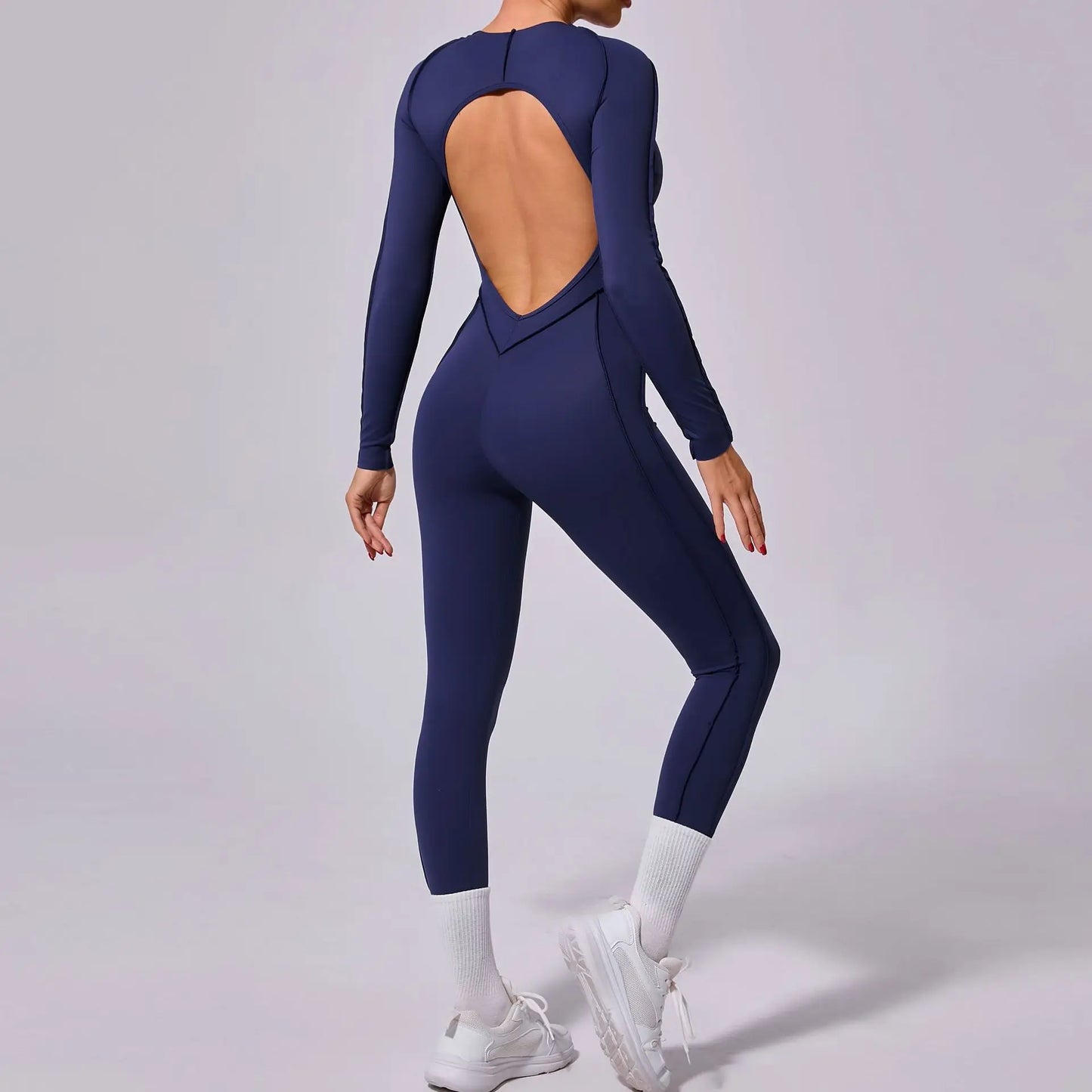 Long-Sleeve Sculpt Jumpsuit - Zip In? Zone In.