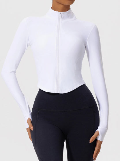 Sleek Zip-Through Training Jacket - Warm Up. Lock In.