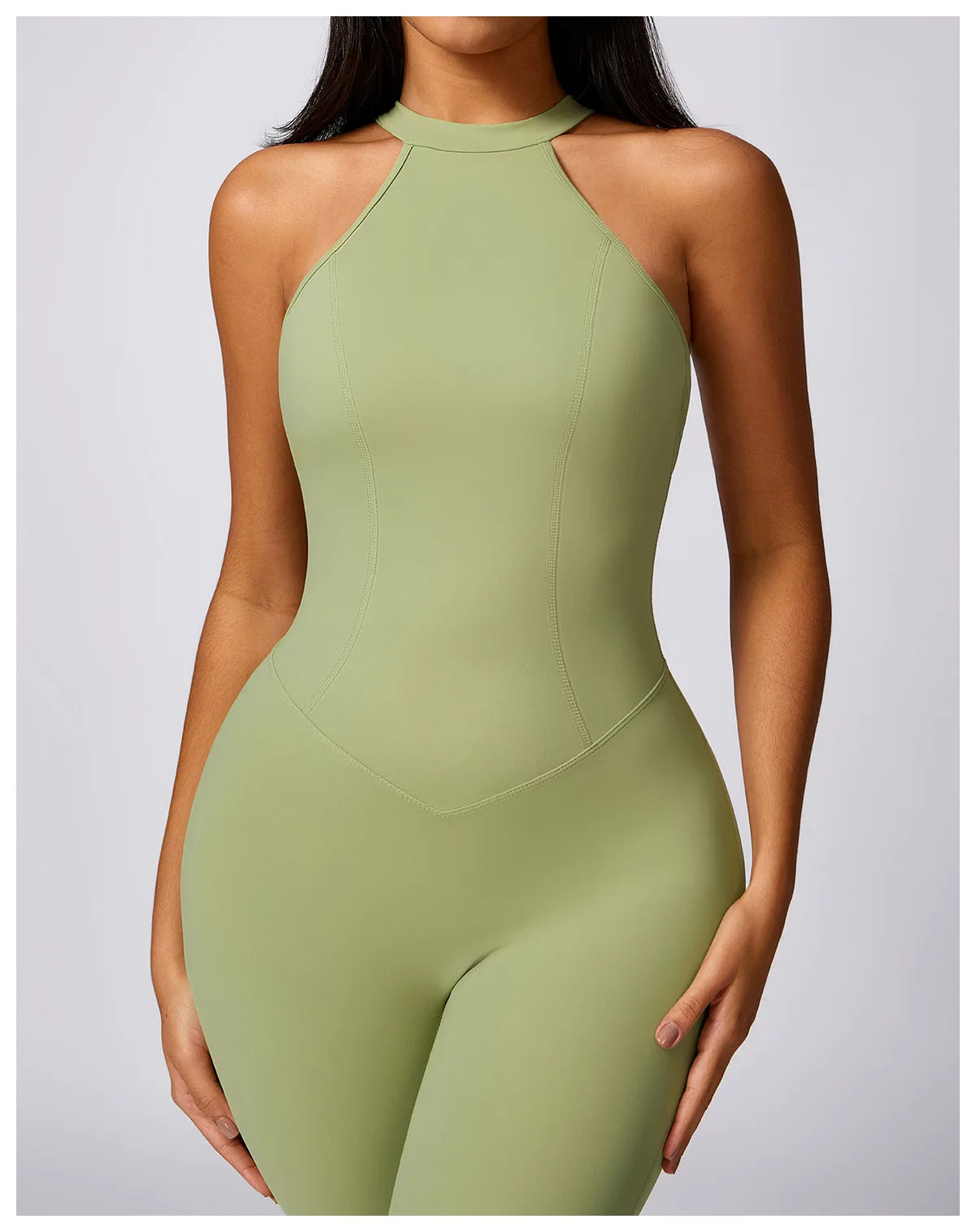 High-Neck Sculpt Jumpsuit - Minimal Effort. Maximum Polish.