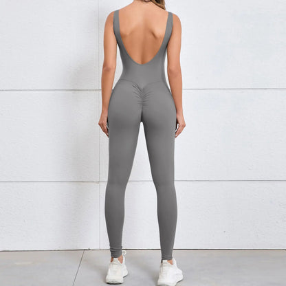 Scoop-Neck Sculpt Jumpsuit - One Piece. All Power.