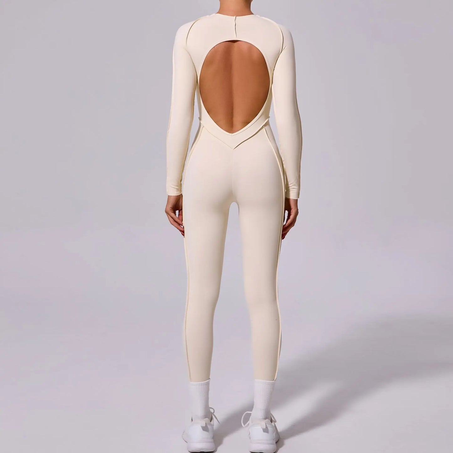 Long-Sleeve Sculpt Jumpsuit - Zip In? Zone In.
