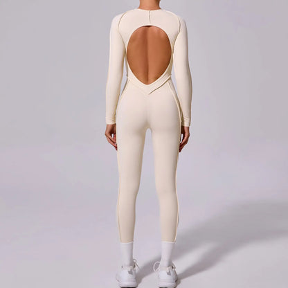 Long-Sleeve Sculpt Jumpsuit - Zip In? Zone In.